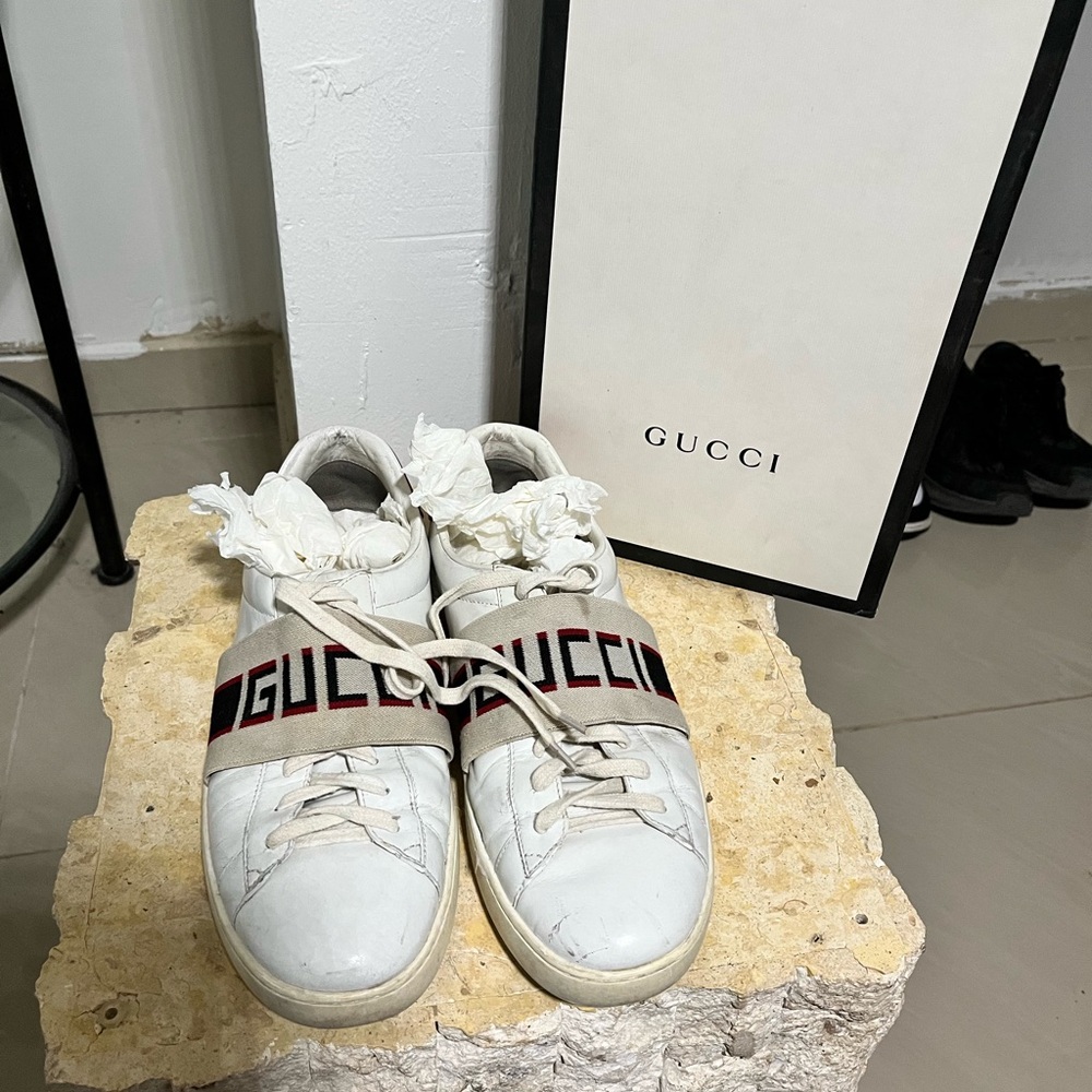 Gucci Ace stripe Ivory